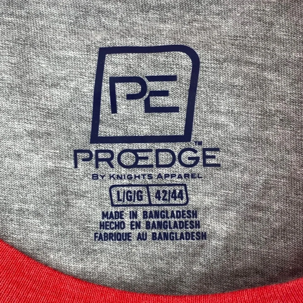ProEdge Georgia Bulldogs Raglan Long Sleeve Shirt Steel Red Womens Large NWT - Picture 2 of 6
